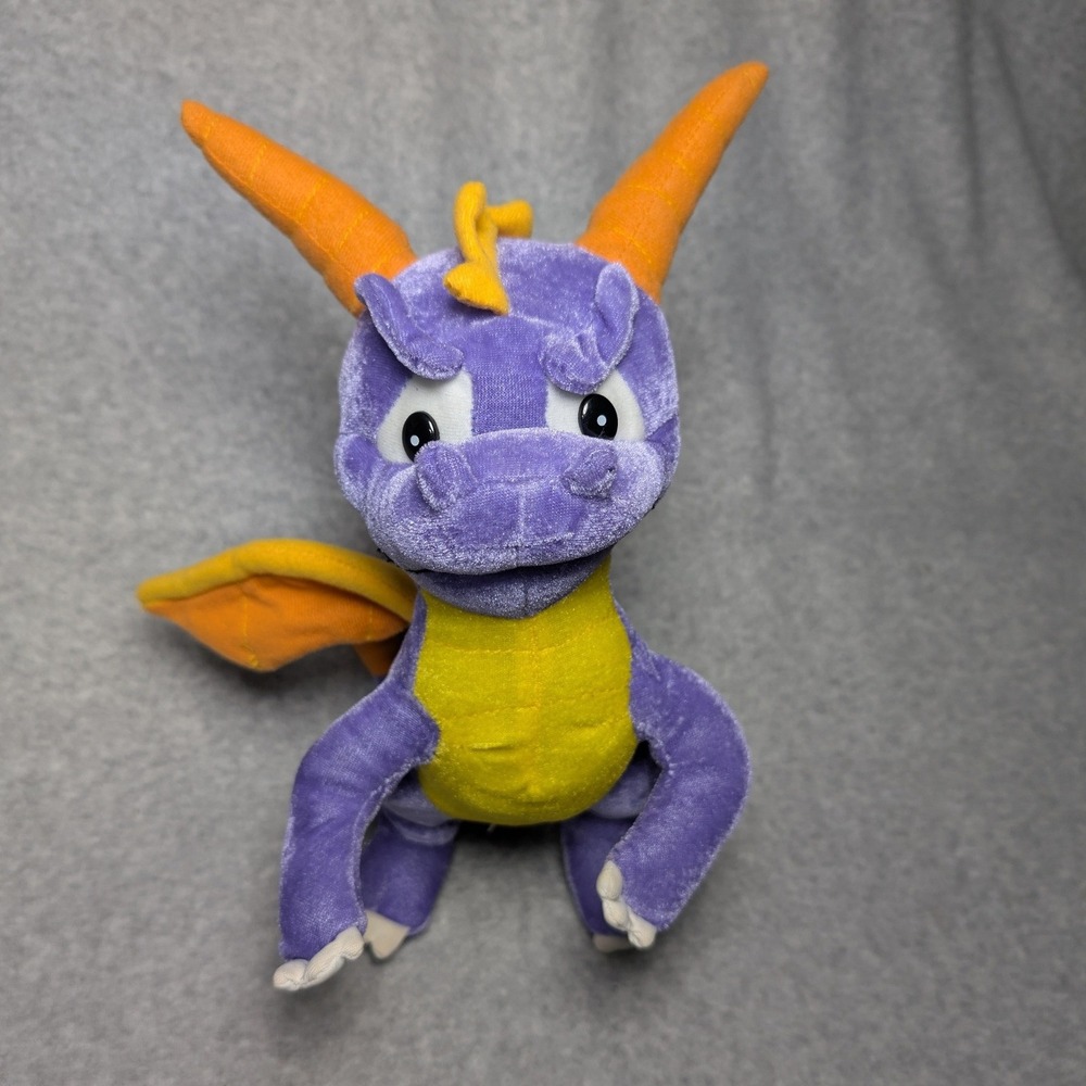 Toy Network Spyro the Dragon Plush Unisex Small Purple 2004 Vintage Collectible